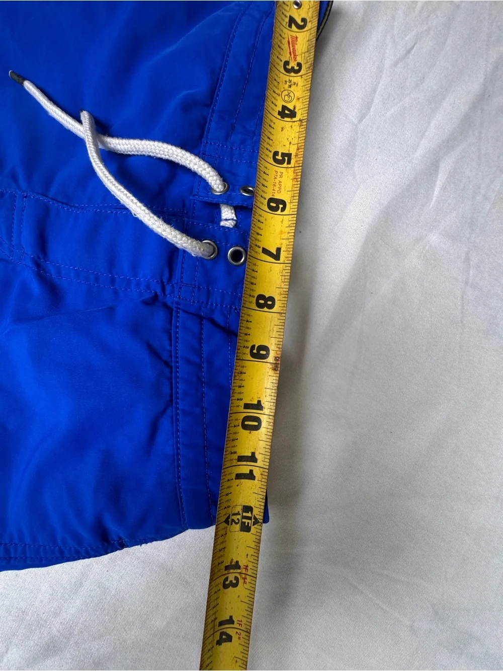 Polo by Ralph Lauren Boys Youth  Royal Blue Swim Trunks with Yellow Logo Size M